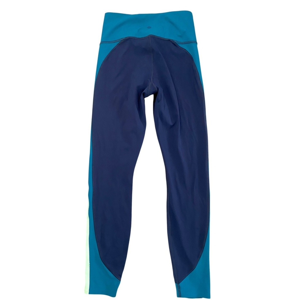 Athleta Womens Leggings Teal Green Navy & Soft Green Size XS Waist Pocket - Picture 4 of 10